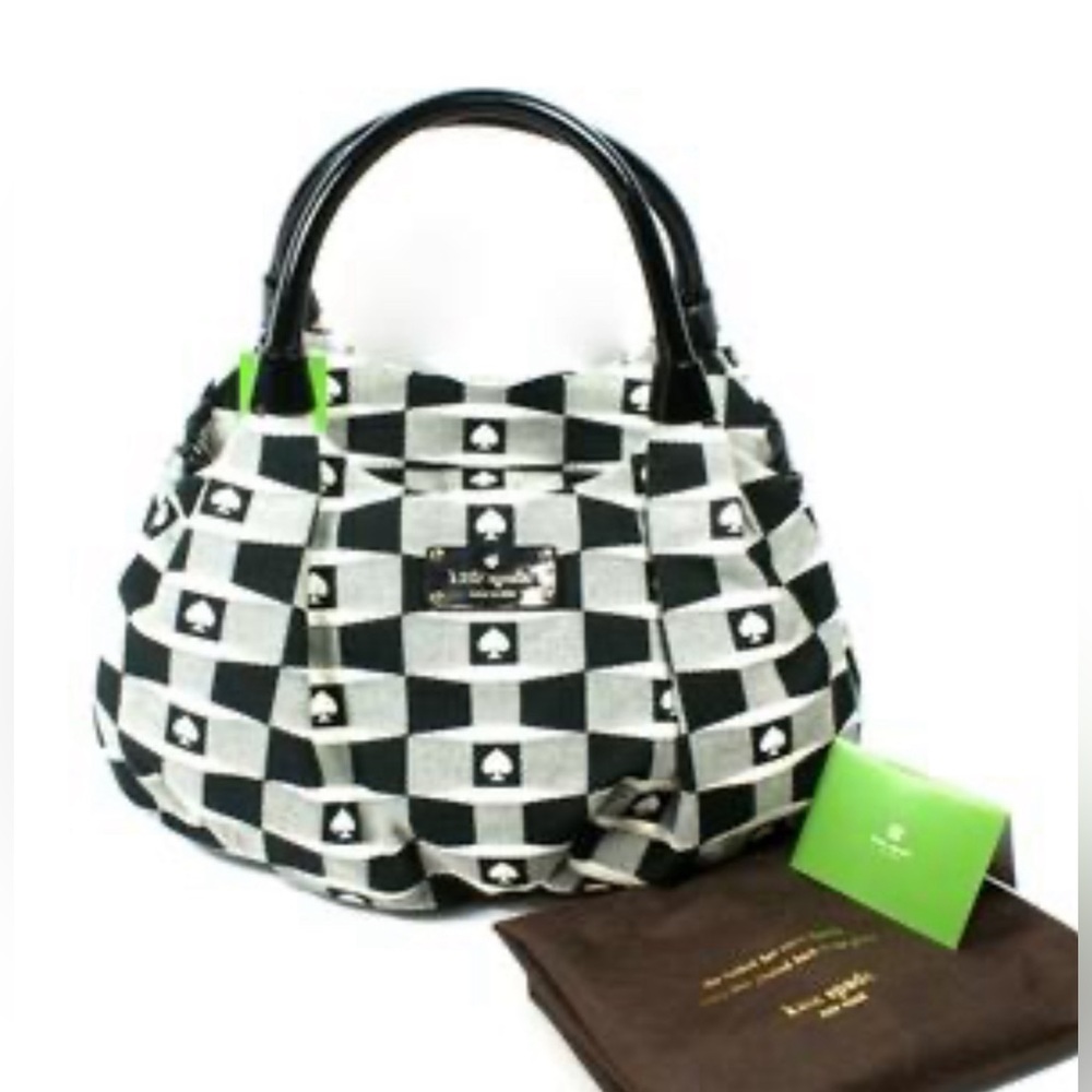 New w/o tags KATE SPADE SMALL KAREN SIGNATURE SPADE SHOULDER  #PXRU3001